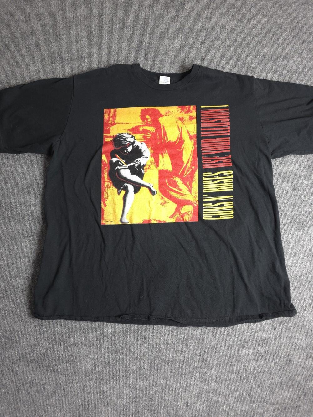 Guns n Roses Rock Band Shirt Use Your Illusion 3XL XXXL Black GNR